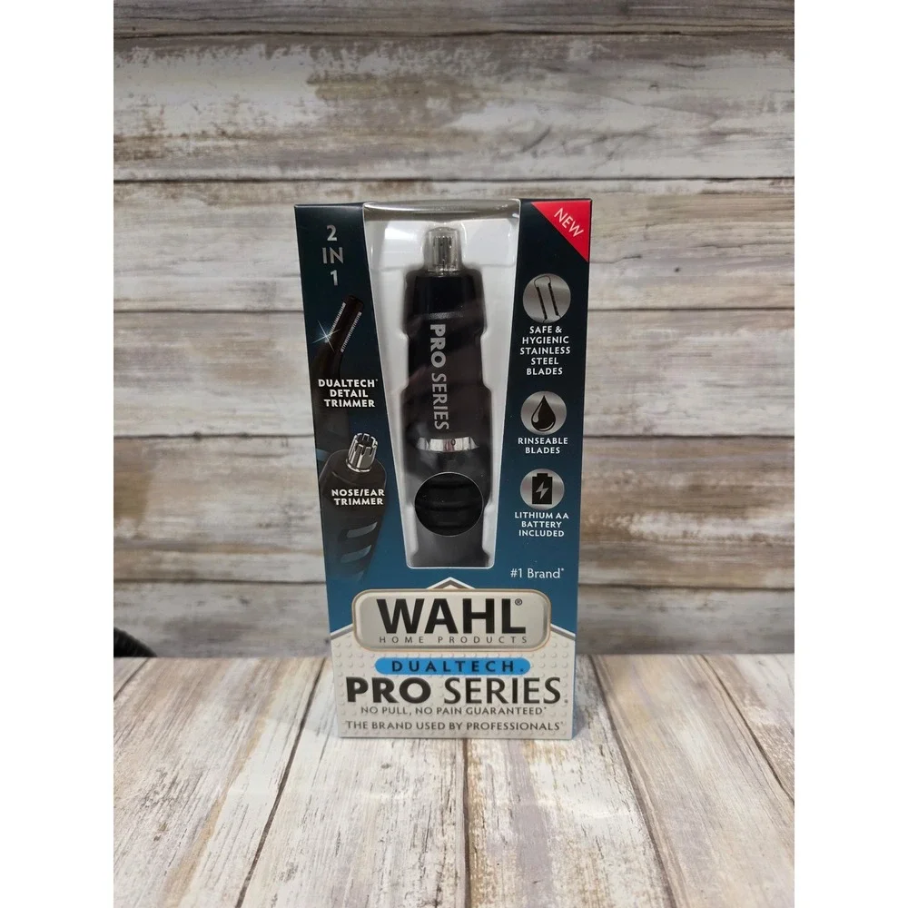 Wahl Dualtech Pro Series 2-in-1 Nose Ear & Detail Trimmer Wet/Dry